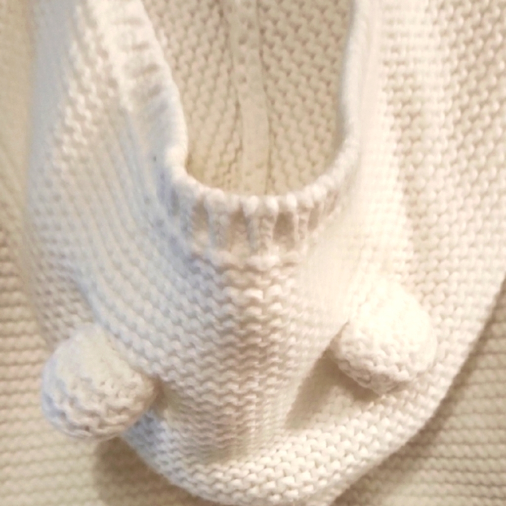 Carter's White Knit Sweater Classic Design - Picture 7 of 8